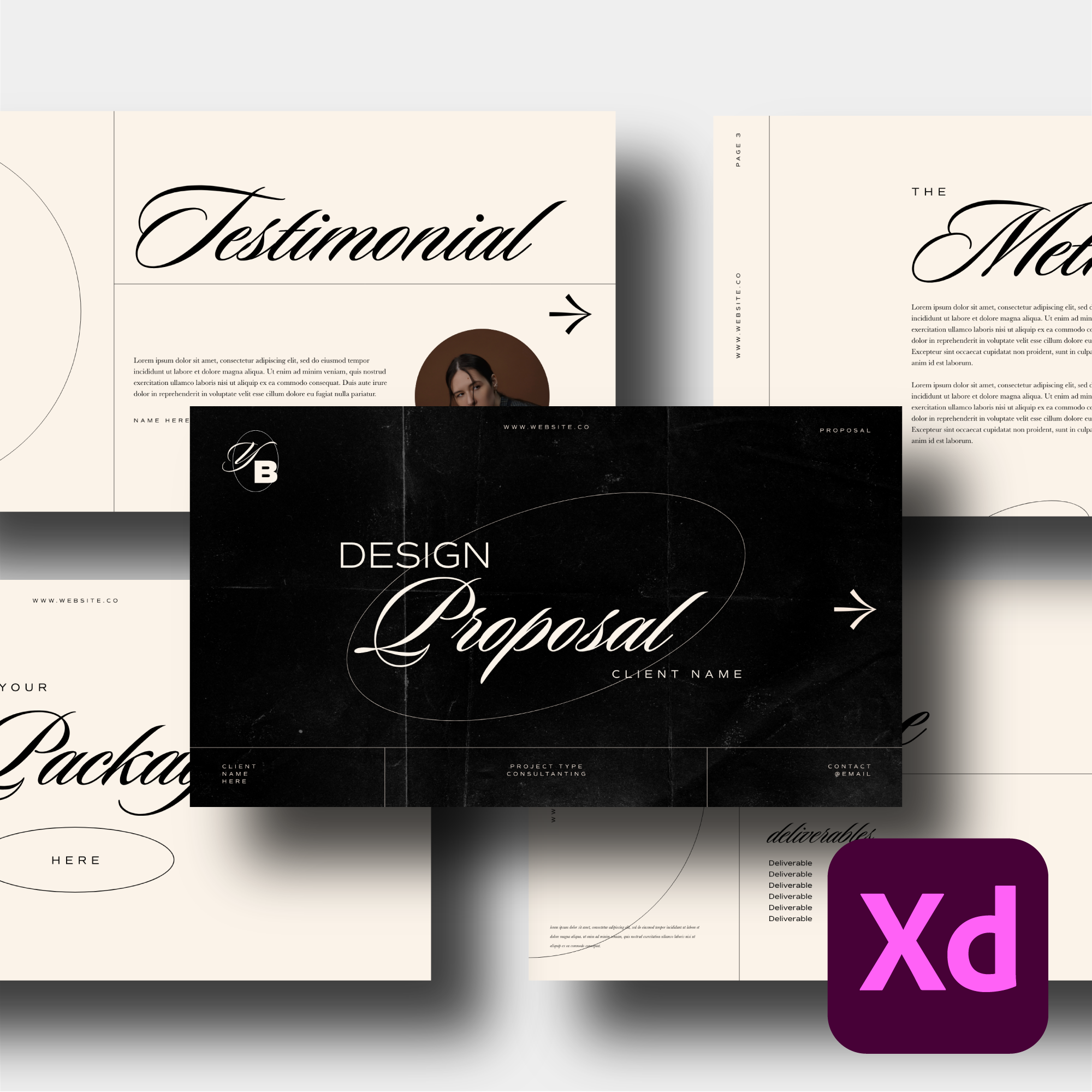 Adobe XD Design Proposal Template